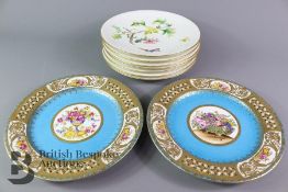 Two Porcelain Cabinet Plates