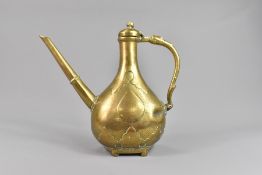 Heavy Cast 18/19th Century Mughal Brass Ewer