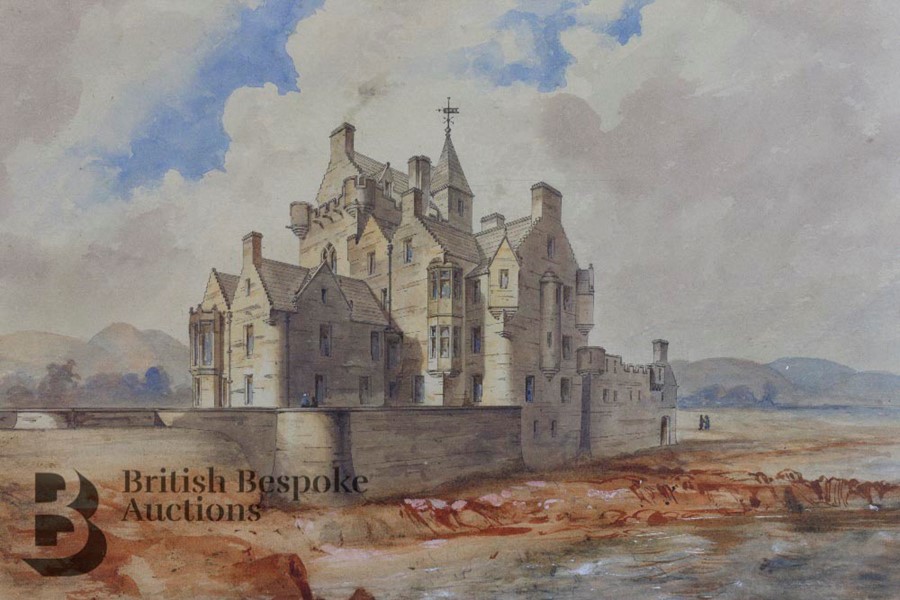 David Bryce (1803-1876) Scottish Watercolour - Image 2 of 6