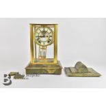 Ansonia Green Onyx 8 Day Mantel Clock