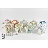 Nine Ceramic Sandler Novelty Tea Pots