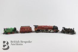 Three Hornby Tank Engines and Coal Cars