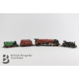 Three Hornby Tank Engines and Coal Cars