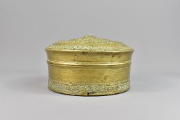 An Indian Brass Chapatti Pan and Cover