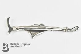 Silver Equestrian Brooch