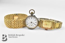 Pocket Watch and Two Wrist Watches