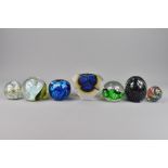 Seven English Glass Paperweights