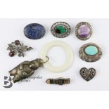 Miscellaneous Silver Brooches