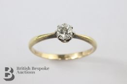 18ct Yellow Gold Diamond Ring