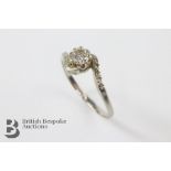 18ct White Gold Solitaire Diamond Ring