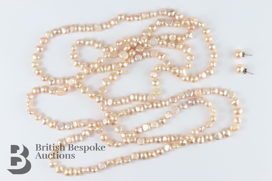 Set of Pink Freshwater Pearls
