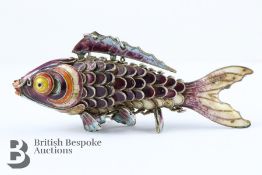 Silver and Enamel Fish