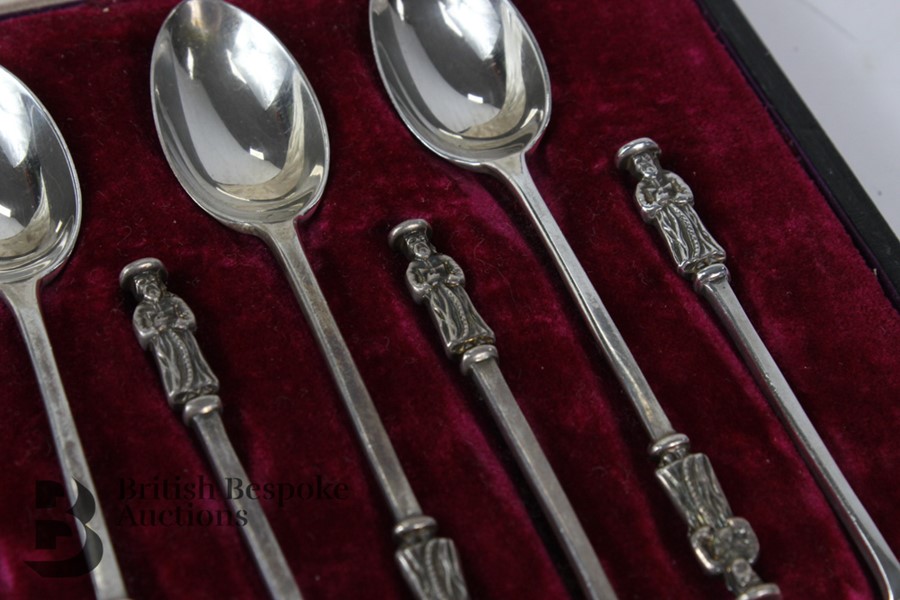 Set of Twelve Silver Apostle Spoons - Image 3 of 4