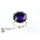 9ct Gold Amethyst Dress Ring