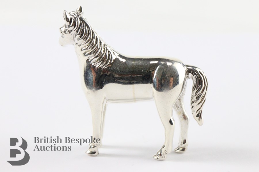 Cast Silver Horse - Image 5 of 6