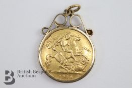 George V Gold Half Sovereign 1914