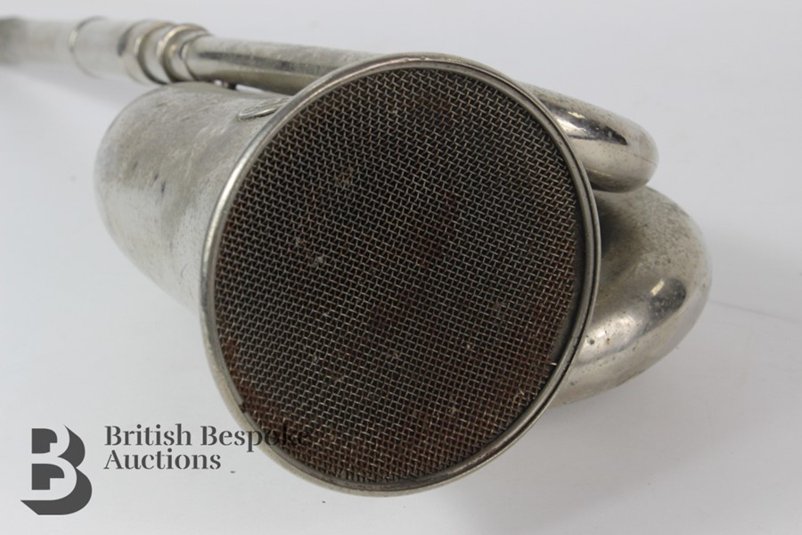 Early 20th Century Joseph Lucas Nickle-Plated Bugle Car Horn - Image 2 of 7