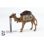 Cold Painted Bronze Camel Pincushion