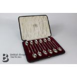 Set of Twelve Silver Apostle Spoons