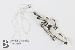 Silver Skeleton Necklace