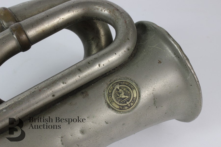 Early 20th Century Joseph Lucas Nickle-Plated Bugle Car Horn - Image 5 of 7
