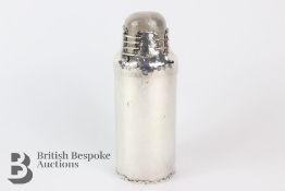 1970's German Silver and Rock Crystal Cocktail Shaker