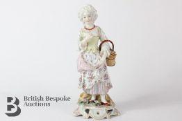 19th Century Dresden Porcelain Figurine