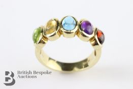 9ct Yellow Gold Semi-Precious Stone Ring