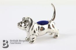 Silver Dog Pin Cushion