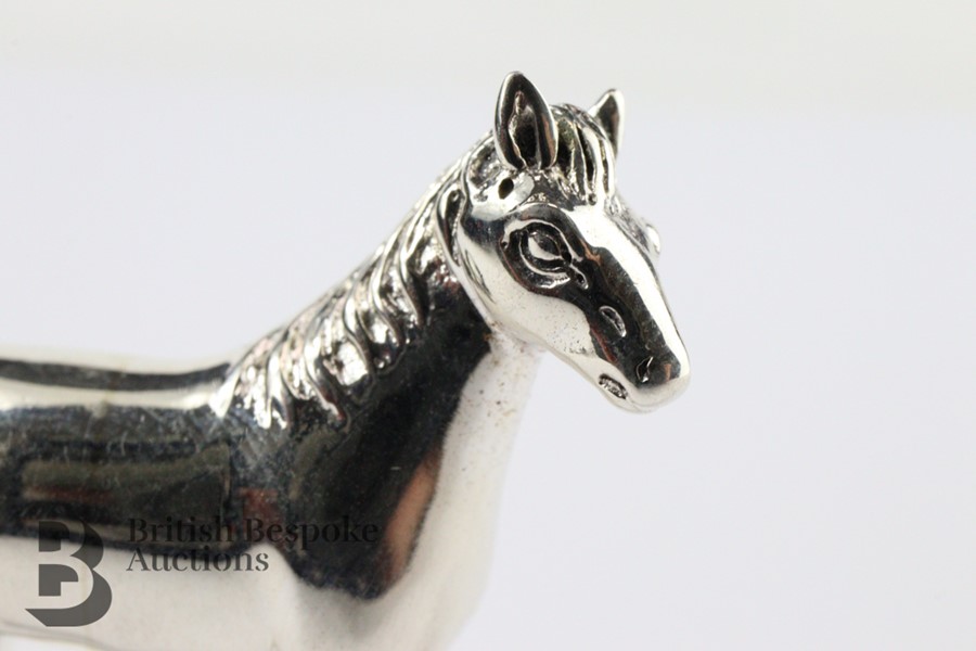 Cast Silver Horse - Image 6 of 6