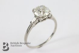 Good Platinum Solitaire Diamond Ring