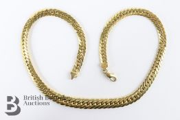 18ct Continental Yellow Gold Articulated Necklace