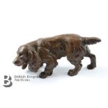 Cast Brass Figure of a Water Spaniel