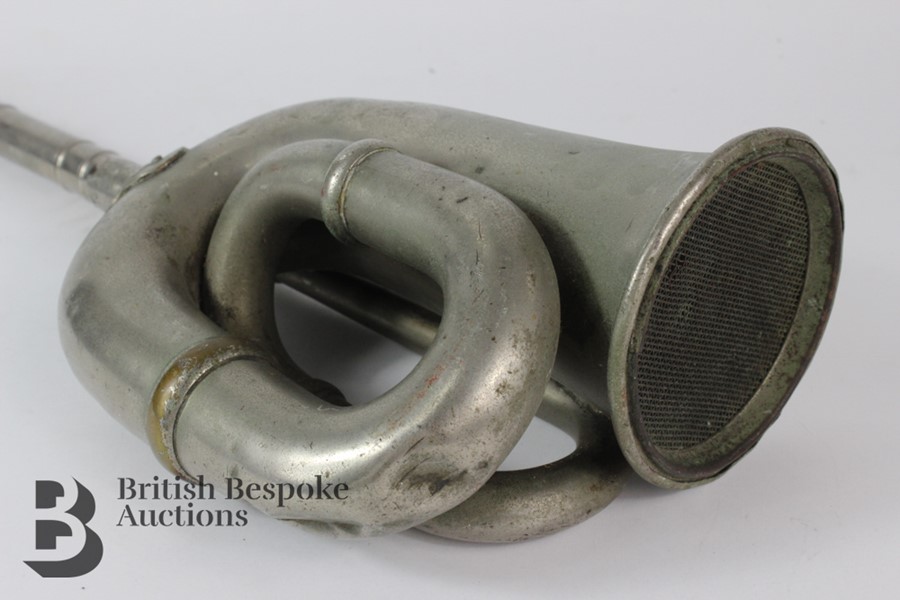 Early 20th Century Joseph Lucas Nickle-Plated Bugle Car Horn - Image 7 of 7