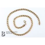 Elegant 9ct Gold Curb Link Necklace