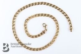 Elegant 9ct Gold Curb Link Necklace