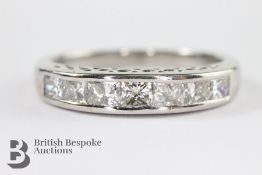 18ct White Gold Diamond Half Eternity Ring