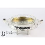 Unusual Art Deco Silver Plate Fruit Bowl