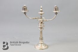 Large Silver Plated Candelabra