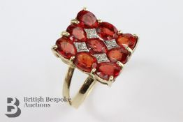 9ct Winza Ruby and Diamond Ring