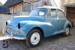 1960 Morris Minor 1000 Cotswold Blue, 64 000 miles REGISTRATION NUMBER 242 AD