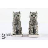 Silver Plated Feline Condiments