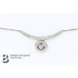 Impressive 18ct White Gold Diamond Necklace