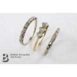 18ct Gold Diamond Rings