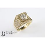 14ct Yellow Gold and Diamond Ring