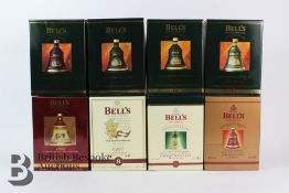 Old Bells 1990's Era Christmas Decanters