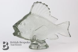 Large Rene Lalique Glass Fish