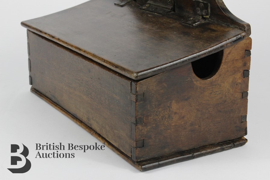 George III Birch Wood Candle Box - Image 4 of 6