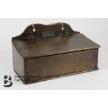 George III Birch Wood Candle Box