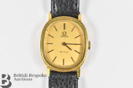 Omega Gold Plated Wrist Watch